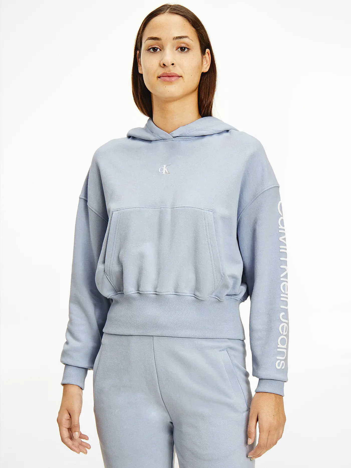 CALVIN KLEIN JEANS | Kapuzensweater - Hoodie | blau